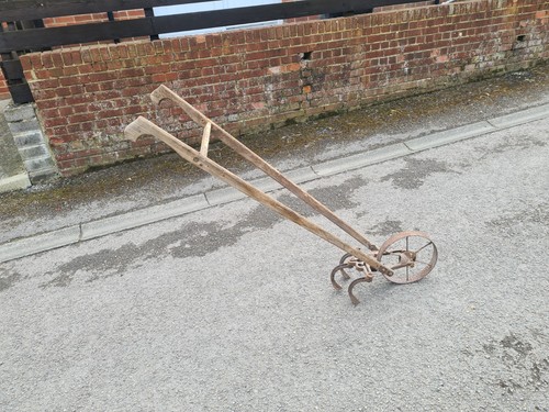 Vintage wooden handle - handle, garden