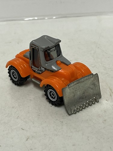 Matchbox tractor plow orange - tractor,