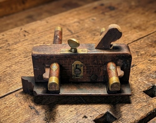 Antique wooden plow plane - antique,