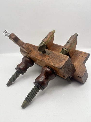 Rare brass screw stem plough - screw,