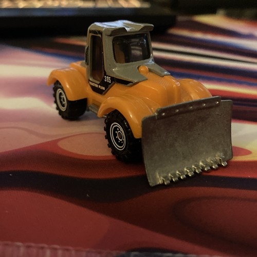 Matchbox tractor plow - plow, orange